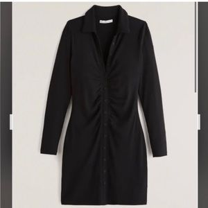 Abercrombie Ruched Knit Shirt Dress